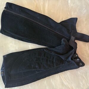 Dubin Black Riding Chaps with Zipper